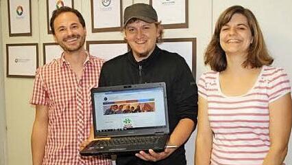 Nico Glökner, Dominic Hertel, Melanie Rubenbauer (v.l.) Foto: privat