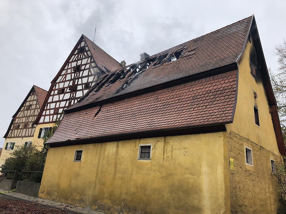 Scheune brennt: Großbrand in Mittelfranken führt zu hohem Sachschaden