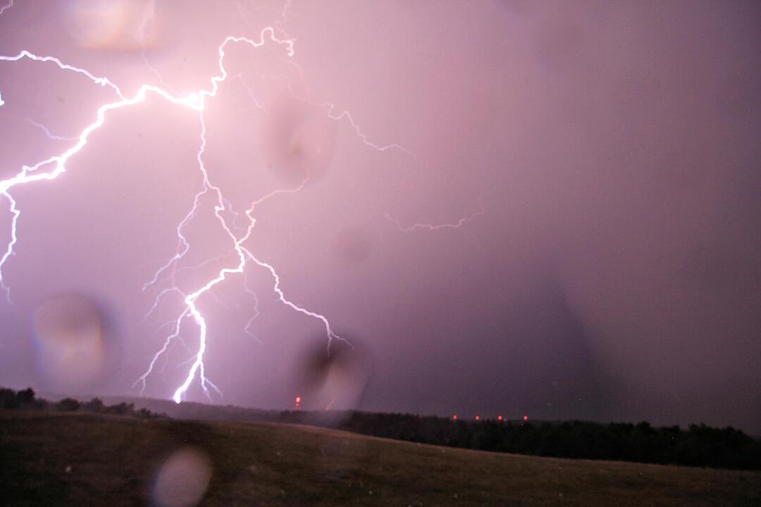 Blitz und Donner über Franken
