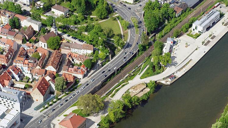 Neugestaltung der Mainlände Schweinfurt. Architektur: Heinz Jahnen Pflüger Stadtplaner und Architekten Partnerschaft, Aachen. Besichtigung: Samstag und Sonntag 14 bis 16 Uhr, Mainlände, Treffpunkt Jugendgästehaus. Foto: Stadt Schweinfurt