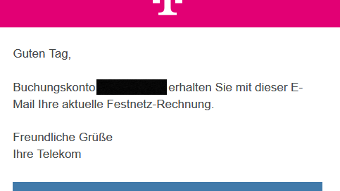 Gefälschte Telekom-Rechnung im Umlauf: Verbraucherzentrale warnt