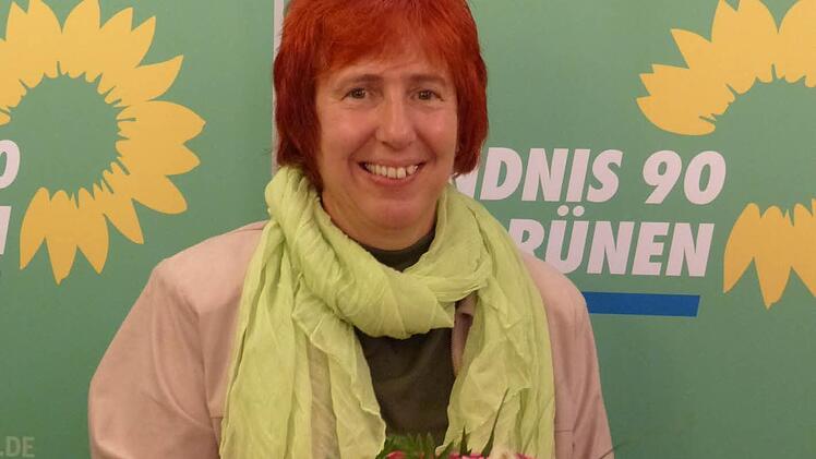 Einstimmig wurde Rita Stäblein aus Eltmann zur Landratskandidatin der Grünen gekürt. Damit bewirbt sie sich im Frühjahr 2014 bei der Kommunalwahl um die Nachfolge von Landrat Rudolf Handwerker. Foto: mw