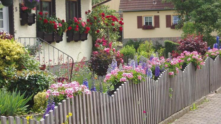 Inge Burger sorgt seit Jahren für üppigen Blumenschmuck. Foto: Obst- und Gartenbauverein