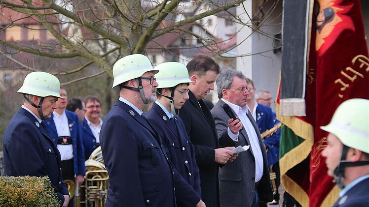 Gedenken in Windheim  Foto: Schaar