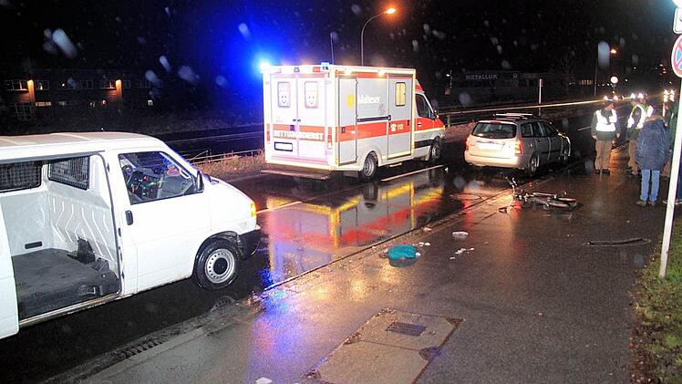Unfall am Berliner Ring Bamberg am 29.1.2015 Foto: Ferdinand Merzbach
