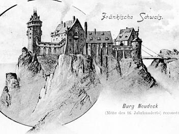 Alte Ansichtskarte der Burg Neideck  Repro: Reinhard Löwisch