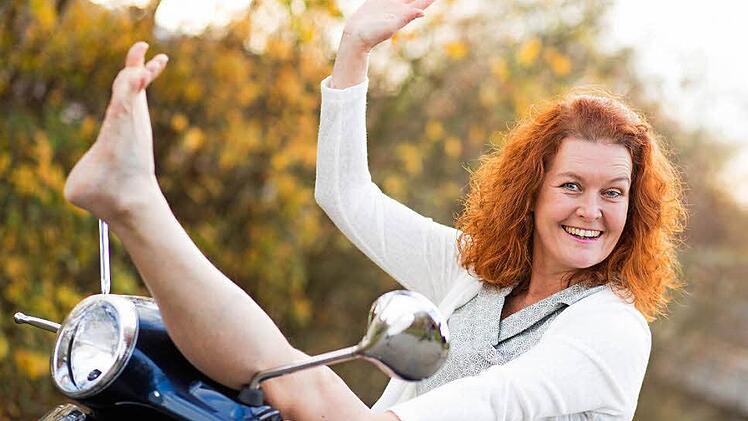 Mit grenzenlosem Optimismus auf Achse: Annette Grabiger alias Annette von Bamberg Foto: Jan Stehli