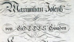 Verfassungsurkunde des Königreichs Bayern von 1818BayHStA