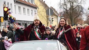 Faschingstreiben in der Gartenstadt.