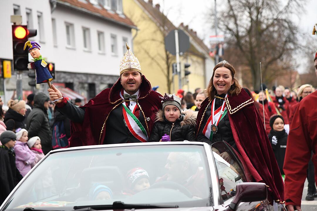 Faschingstreiben in der Gartenstadt.