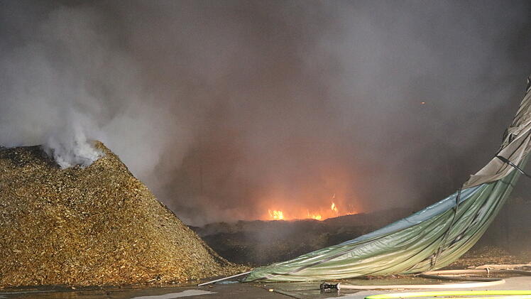 Brand einer Hackschnitzelanlage