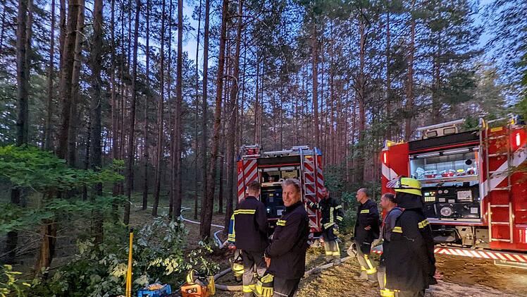 Erlangen: Waldbrand im Tennenloher Forst hält Feuerwehr bis nachts in Atem – Explosionsgefahr