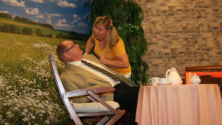 Klaus Bollwein spielte erstmals mit im Einakter "Otto spielt Lotto".