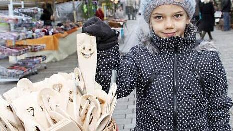 Mit diesem fröhlichen Kochlöffel macht das Kochen noch mehr Spaß.