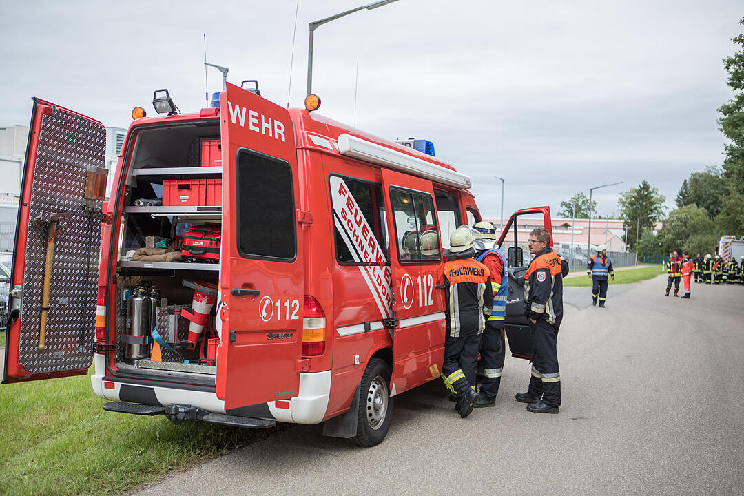 Säureaustritt bei Firma in Ansbach