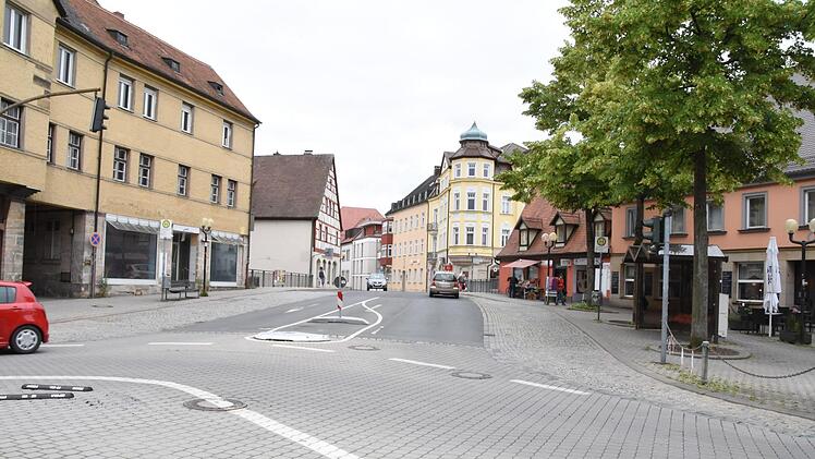 Der Blick vom Kreisverkehr in die Klosterstraße. Foto: Christoph Wiedemann