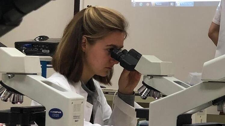 Amelie Schwerdt in der Universität von Splitprivat