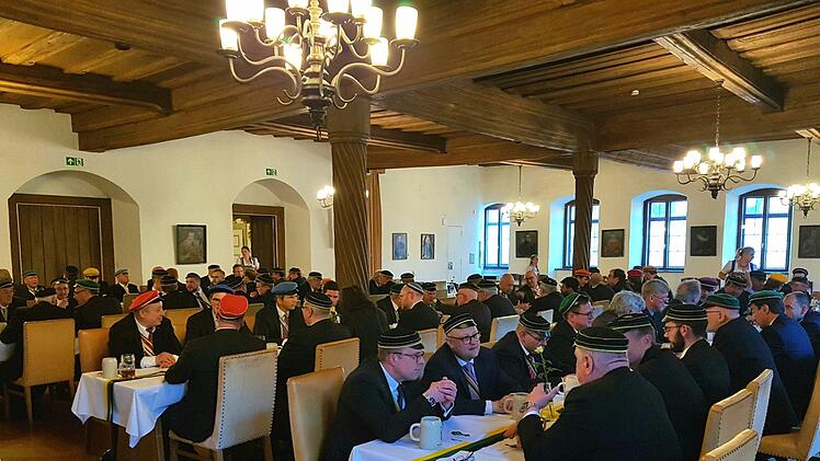 Ein Blick in den Rathaussaal beim Festkommers der Franco-Borussia zu CoburgFoto: privat