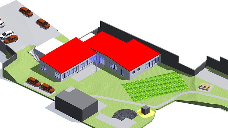 Startschuss für den neuen Mehrgenerationen-Treff in Fuchsstadt soll  noch vor Ostern sein. Grafik: Architekurbüro Ruser