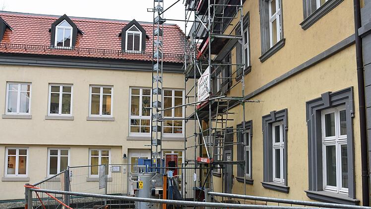 Im Frühjahr 2019 soll der Aufzug im Rathaus in Haßfurt in Betrieb genommen werden können.
