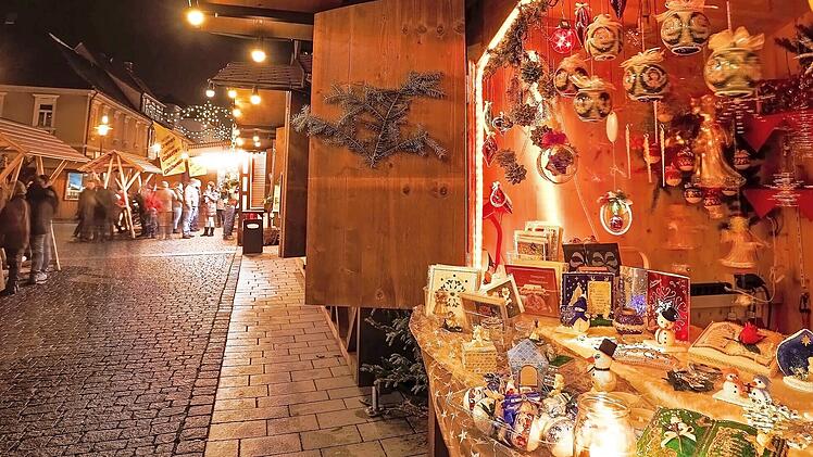 Auf dem Lichtenfelser Weihnachtsmarkt gibt es wieder allerhand Kunstgewerbliches zu kaufen.