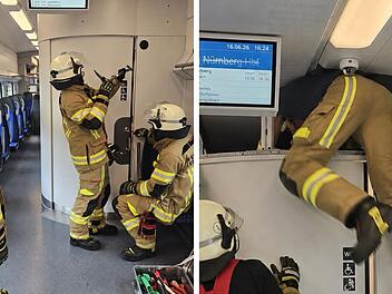 Feuerwehreinsatz am Bahnhof Kronach: Fahrgast in Zugtoilette eingeschlossen