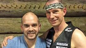 Jürgen Raab (links) und der amtierende Aufguss-Weltmeister Rob Keijzer aus den Niederlanden. Foto: Raab