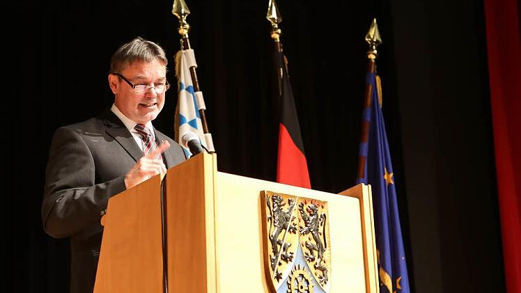 Bei der Verabschiedung von Landrat Oswald Marr. Foto: Barbara Herbst