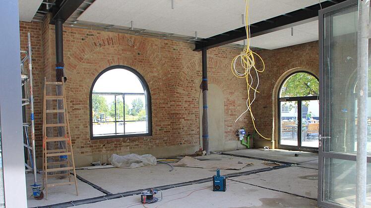 Die Baustelle des alten Heizhauses in Höchstadt Foto: Christian Bauriedel