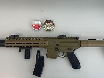 Luftgewehr in S-Bahn Luftgewehr in S-Bahn