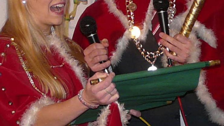 Das Prinzenpaar bei seiner Ansprache