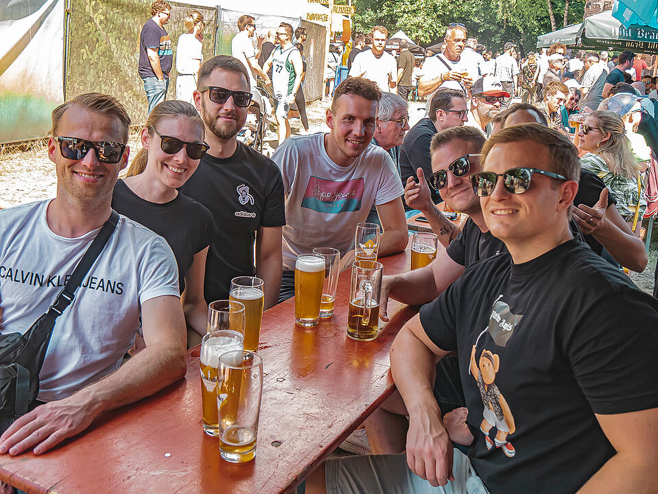 Fantastische Stimmung im Burggraben