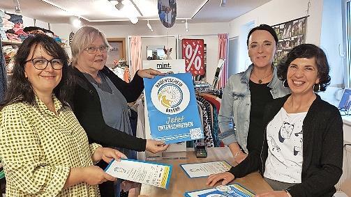 Die Radentscheid-Aktiven der Herzogenauracher Grünen zusammen mit Christina Grüber (rechts).