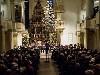 Regen Zuspruch fand das Jahreskonzert des Coburger Posaunenchors St. Moriz.Foto: Jochen Berger