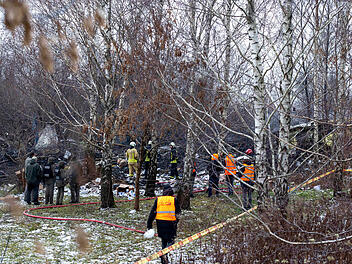Frachtflugzeug aus Leipzig stürzt auf Wohngebäude in Litauen