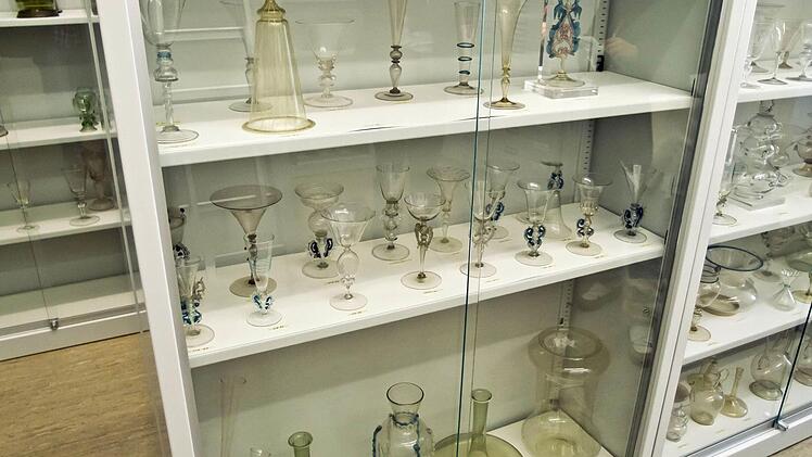 Historische Gläser in den Coburger Kunstsammlungen.Foto: Jochen Berger