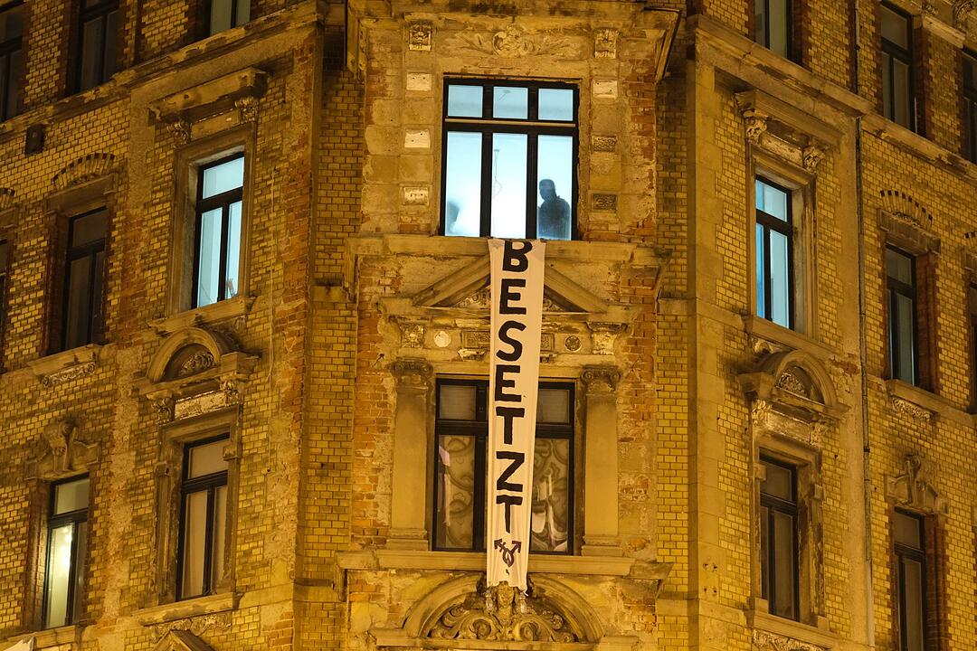 Erneut Hausbesetzung in Leipzig