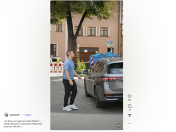 Fr&auml;nkische Polizei sorgt mit Video f&uuml;r Lacher - "schleich dich, aber schnell"