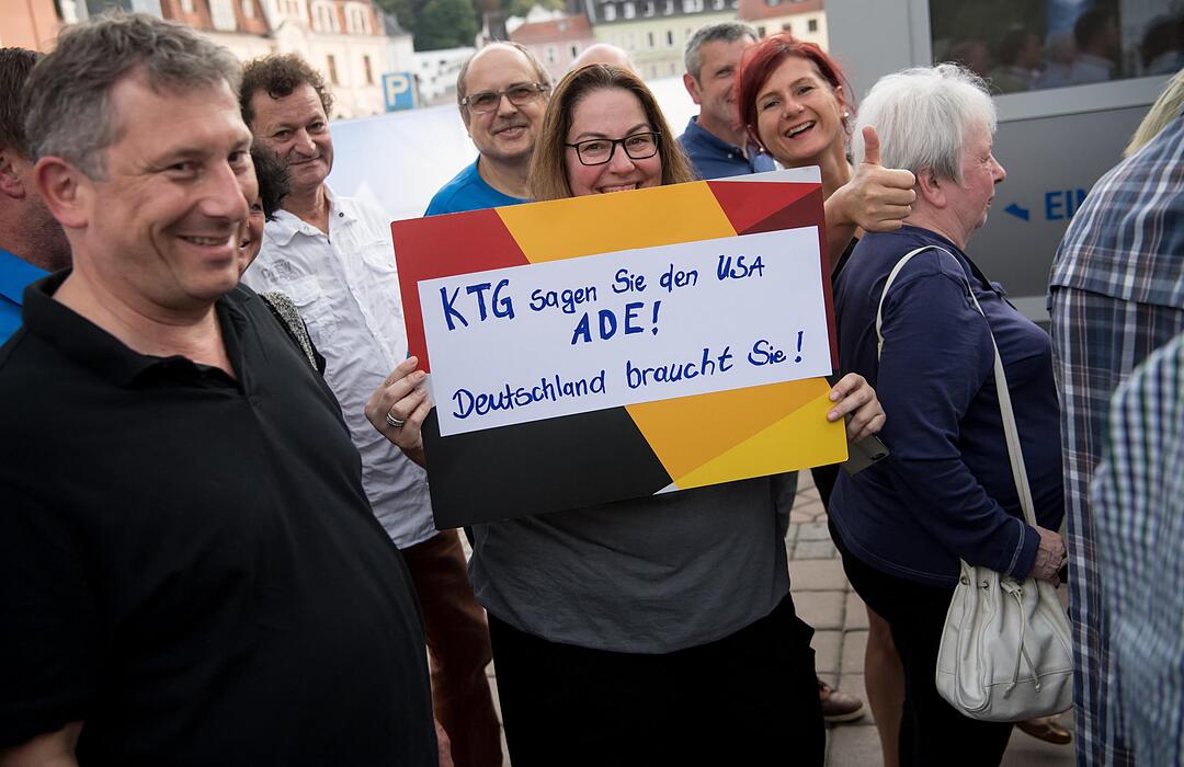 Wahlkampf der CSU - Karl-Theodor zu Guttenberg in Kulmbach