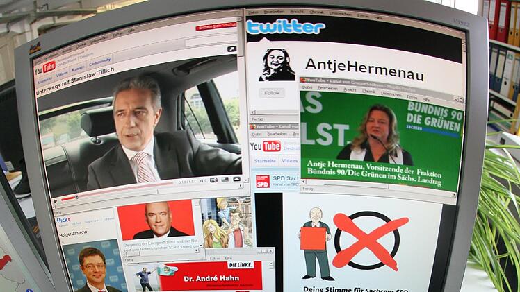 Auf digitalen Kanälen versuchen Lokal- wie Bundespolitiker, im Netz Stimmen für sich abzufischen.