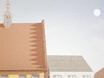 So stellen sich die Architekten Rathaus samt Neubau mit Bürgerzentrum vor.