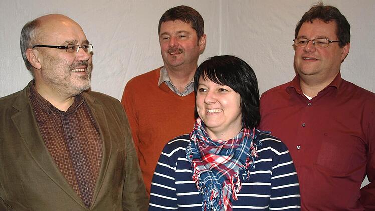 Die Mitglieder des Vorstands (von links) Franz Kuhn, Stefan Hildner, Martina Straub und Andreas Kiesel Foto: Stefan Geiger