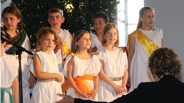 Musical-Aufführung des Kinder- und Jugendchors der Liedertafel 1881 Münnerstadt in der Alten Aula am Stenayer Platz.  Foto: Dieter Britz