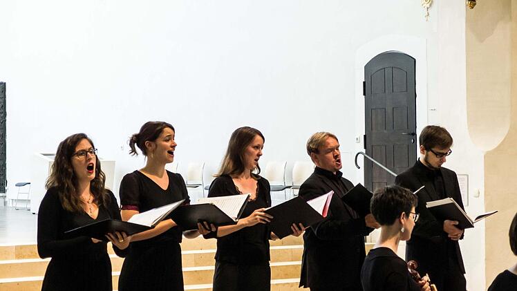 Das "Ensemble 1684" aus Leipzig unter der Leitung von Gregor Meyer gastierte in der Coburger Morizkirche. Foto: Jochen Berger