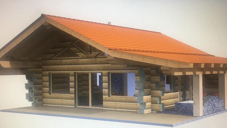 So hatten sich die beiden Investoren die Chalets in Holzbauweise vorgestellt. Grafik: privat