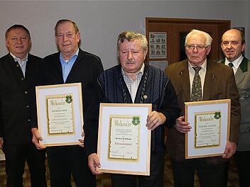 Von links: Thomas Bold, Manfred Heim, Herbert Kohlhepp, Werner Vogler, Armin Hahn. Fotos: Schaar