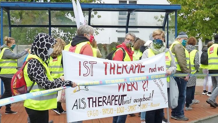 Am Streik waren Beschäftigte aus unterschiedlichen Bereichen der Sozialstiftung beteiligt.