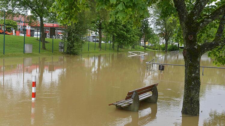 Hochwasser in Memmelsdorf. Foto: Ronald Rinklef