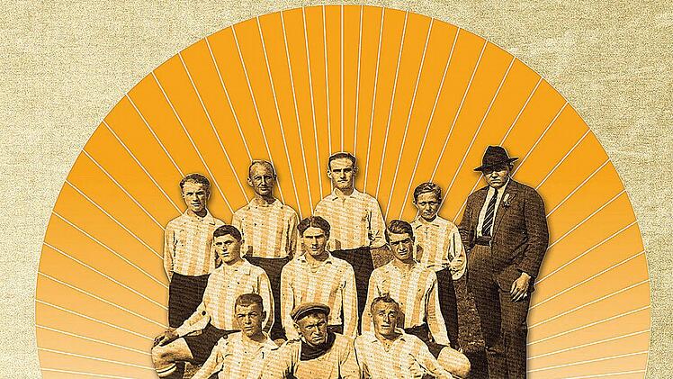 90 Jahre Fußball in Münnerstadt feiert der TSV vom 25. bis 27. Juni. Das Foto dieser Mannschaft, das das Plakat zum Jubiläum ziert, ist allerdings erst von 1927. Aus dem Gründungsjahr der Fußballabteilung sind keine Fotos überliefert. Foto: TSV Münnerstadt