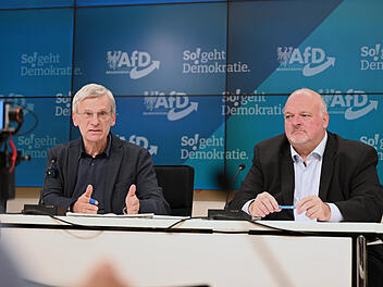 Pressekonferenz der AfD Fraktion Brandenburg